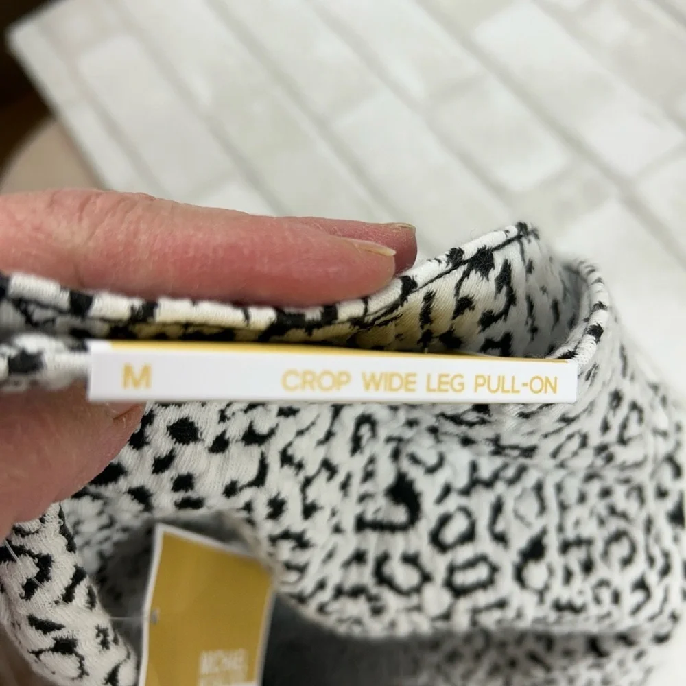 Michael Kors Black and White Patterned Pants